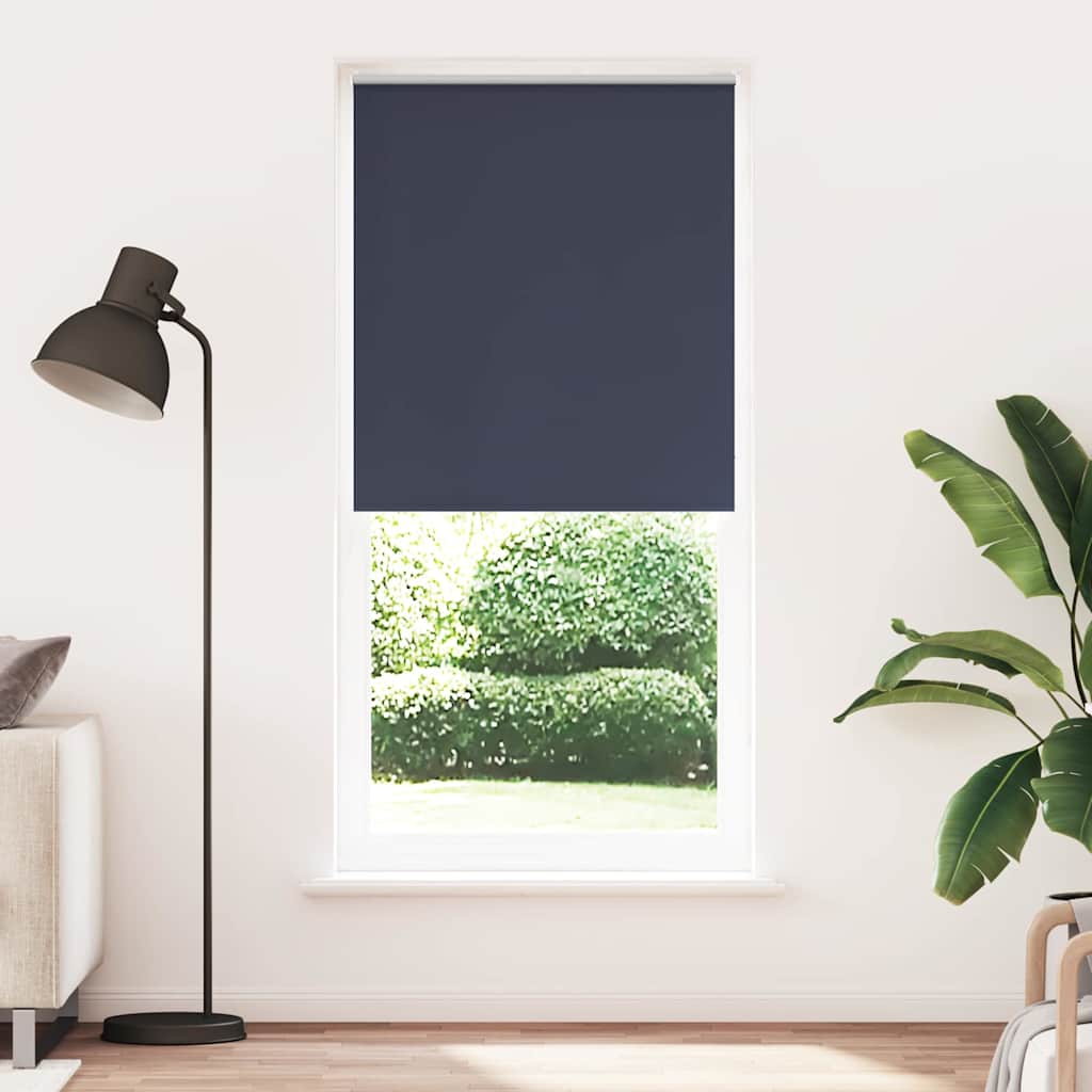 Blackout blind 124.4 x 230 cm, fabric width 120 cm, navy blue