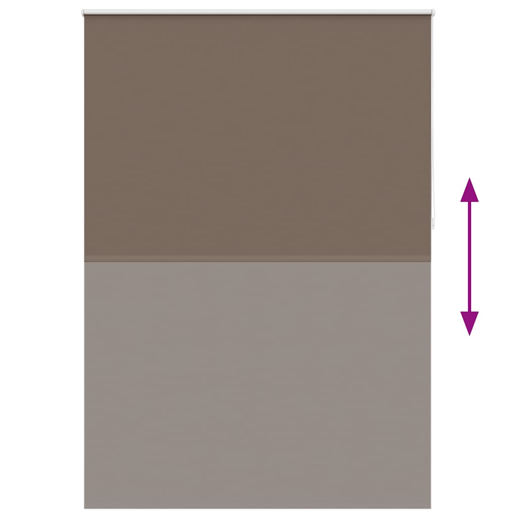 Store occultant 164,4 x 230 cm, largeur de tissu 160 cm, marron café