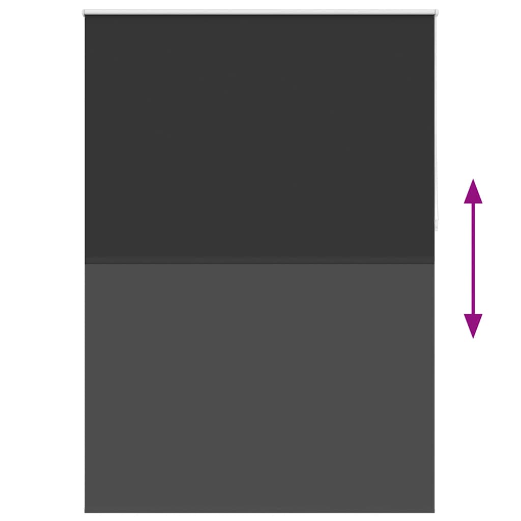 Verdunkelungsrollo 164,4 x 230 cm, Stoffbreite 160 cm, schwarz