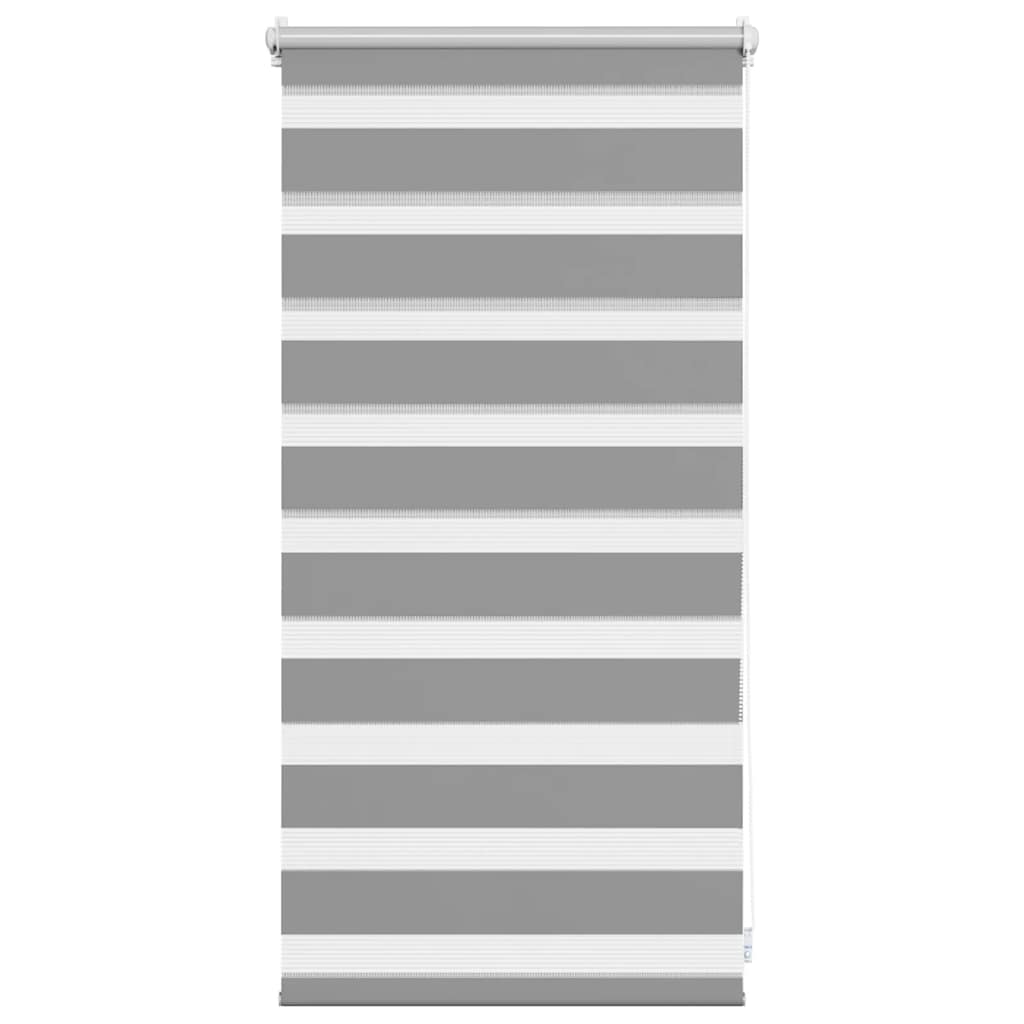 Zebra Roller Blind 40.9 x 100 cm, fabric width 36.7 cm, grey