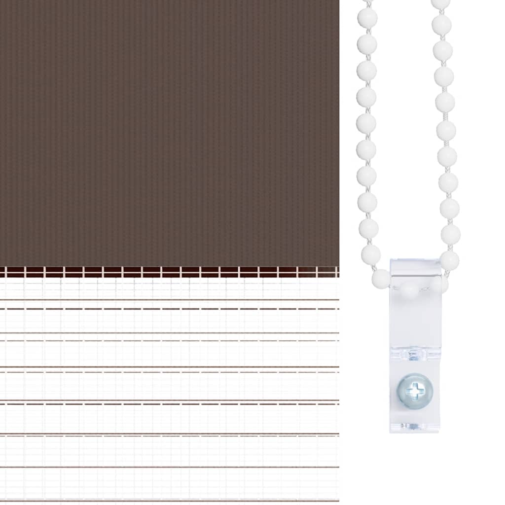 Store jour-nuit 40,9 x 100 cm, largeur du tissu 36,7 cm, marron café