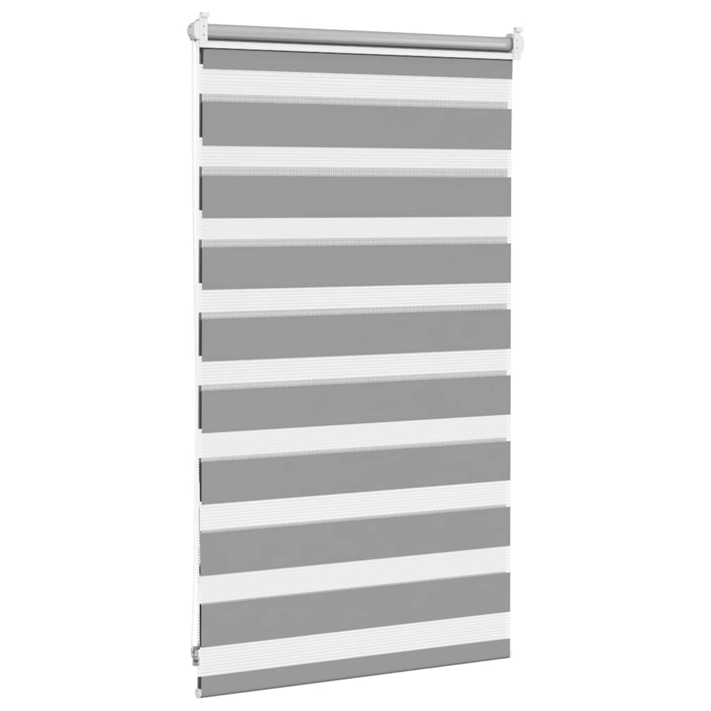 Zebra blind 50.9 x 100 cm, fabric width 46.7 cm, grey