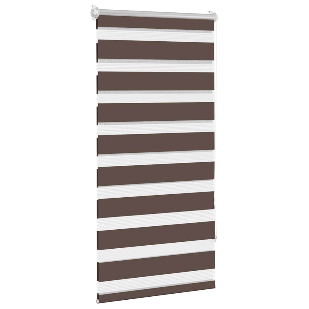 Zebra Shade 60.9 x 120 cm, Fabric Width 56.7 cm, Coffee Brown