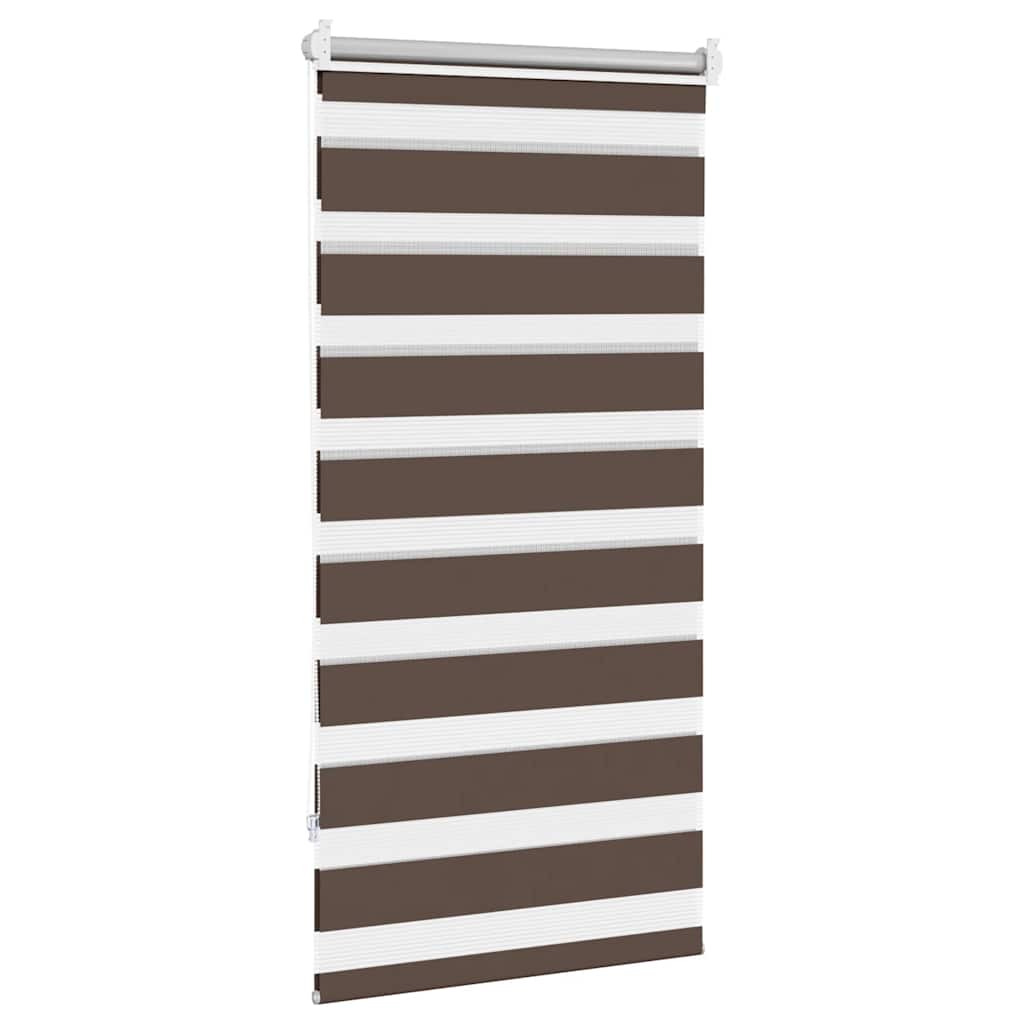 Zebra Shade 60.9 x 120 cm, Fabric Width 56.7 cm, Coffee Brown