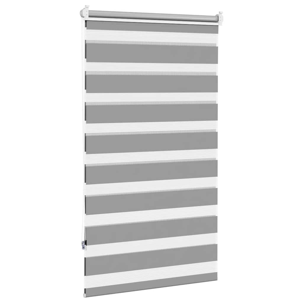 Zebra blind 70.9 x 120 cm, fabric width 66.7 cm, grey