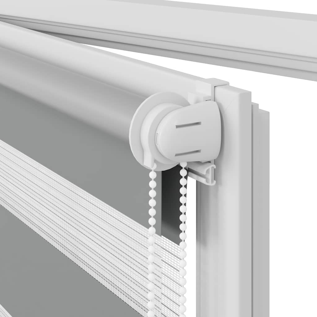 Store enrouleur zébré 80,9 x 150 cm, largeur du tissu 76,7 cm, gris