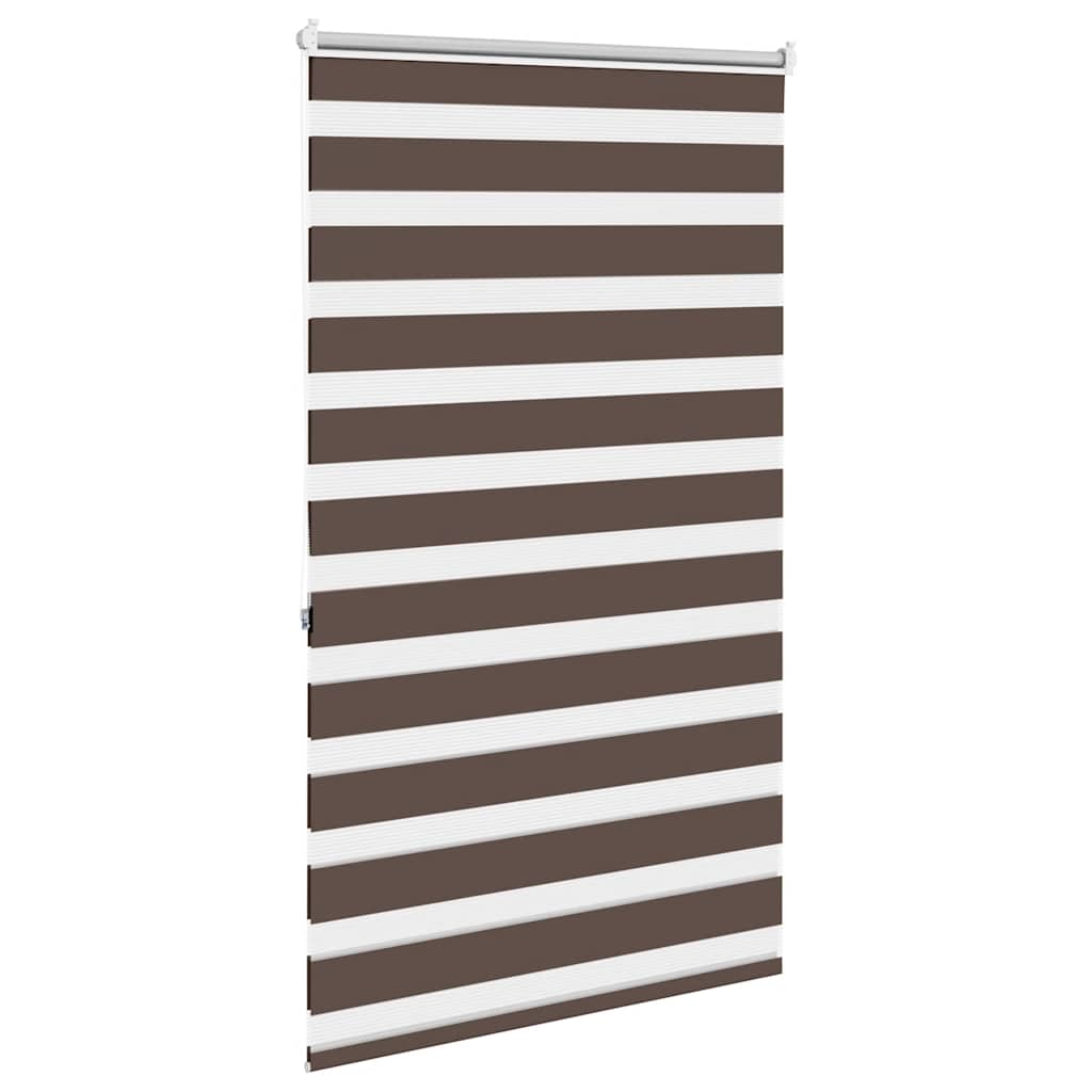 Zebra blind 80.9 x 175 cm, fabric width 76.7 cm, coffee brown