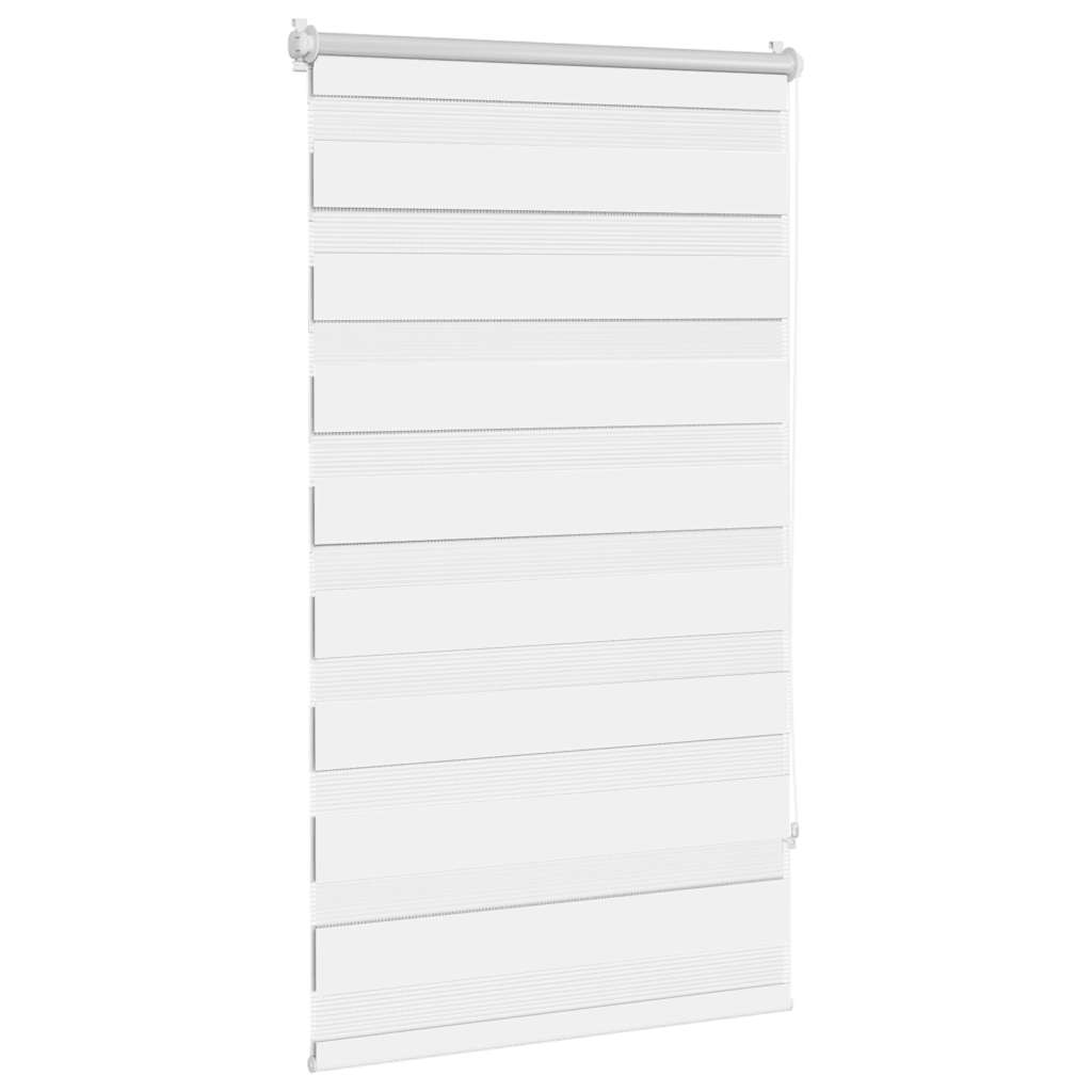 Zebra Roller Blind 90.9 x 150 cm, Fabric Width 86.7 cm, White
