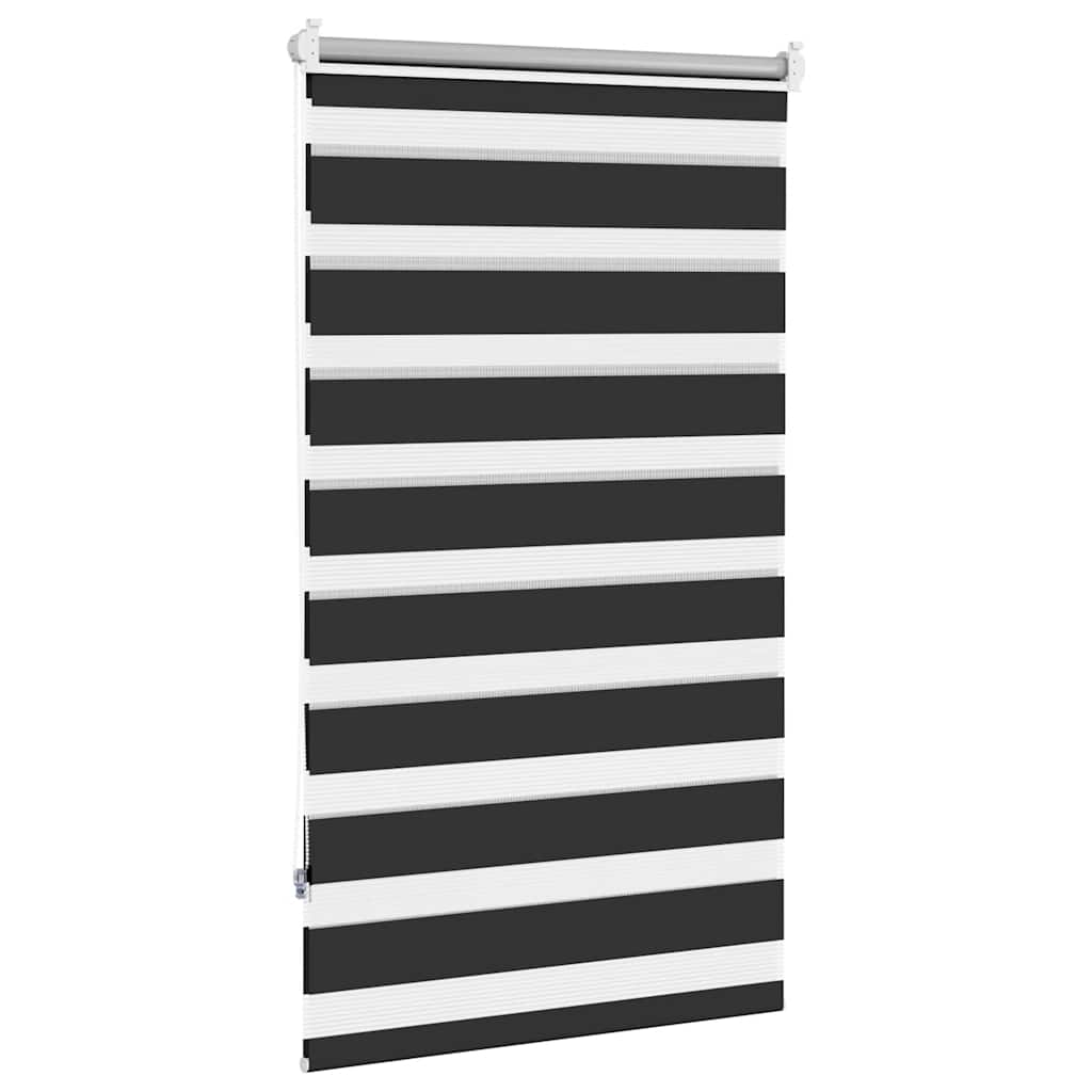 Zebra blind 90.9 x 150 cm, fabric width 86.7 cm, black