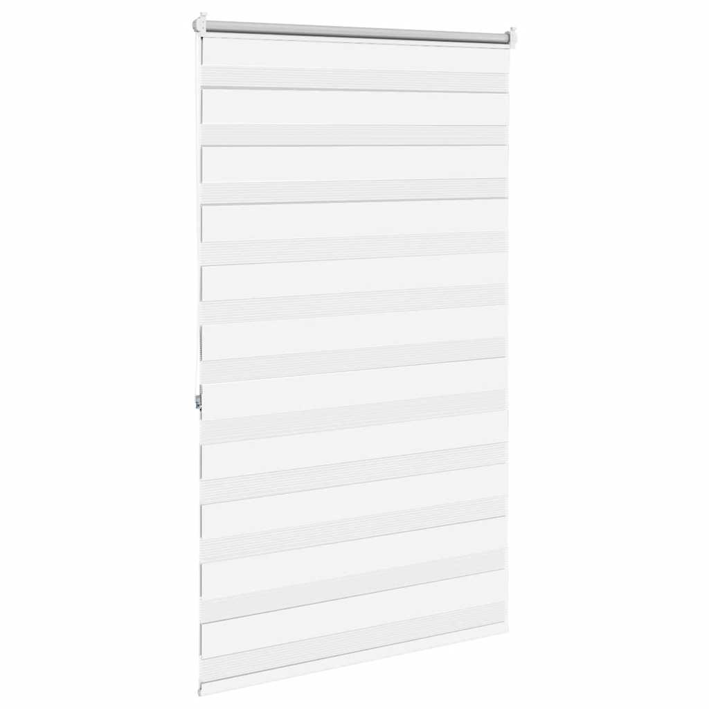 Zebra Pleated Blind 100.9 x 175 cm, fabric width 96.7 cm, white