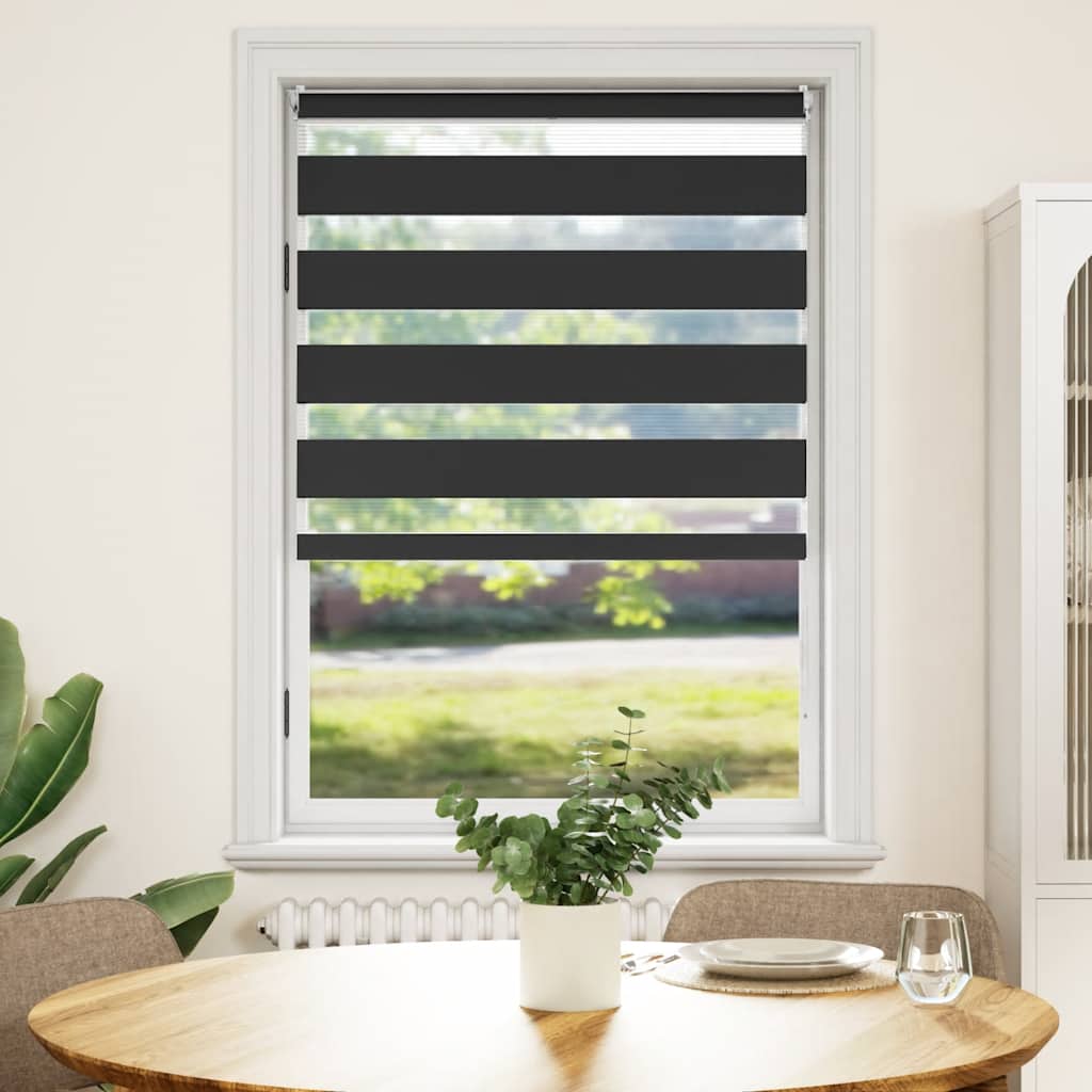 Zebra Blind 100.9 x 175 cm, fabric width 96.7 cm, black