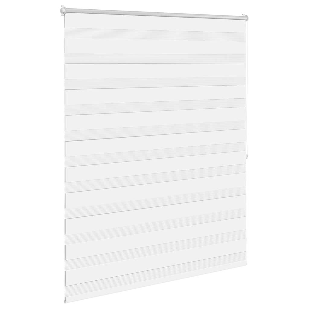Zebra Roller Blind 120.9 x 175 cm, Fabric Width 116.7 cm, White