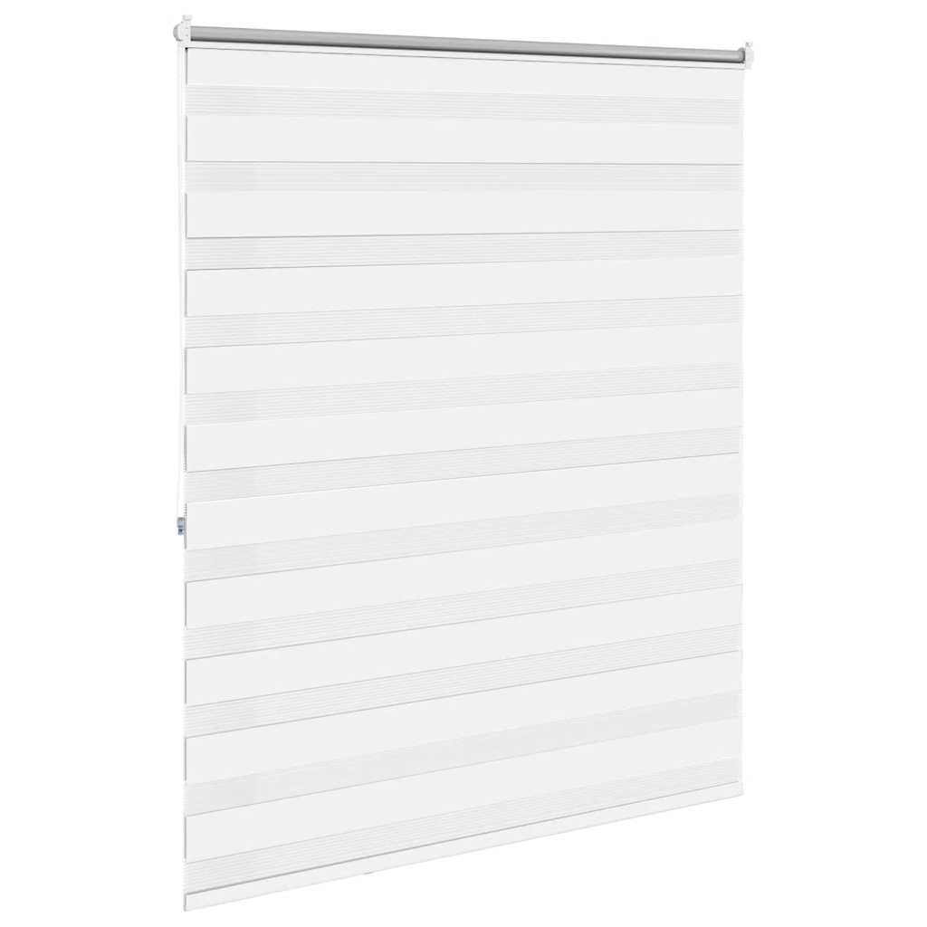 Zebra Roller Blind 120.9 x 175 cm, Fabric Width 116.7 cm, White