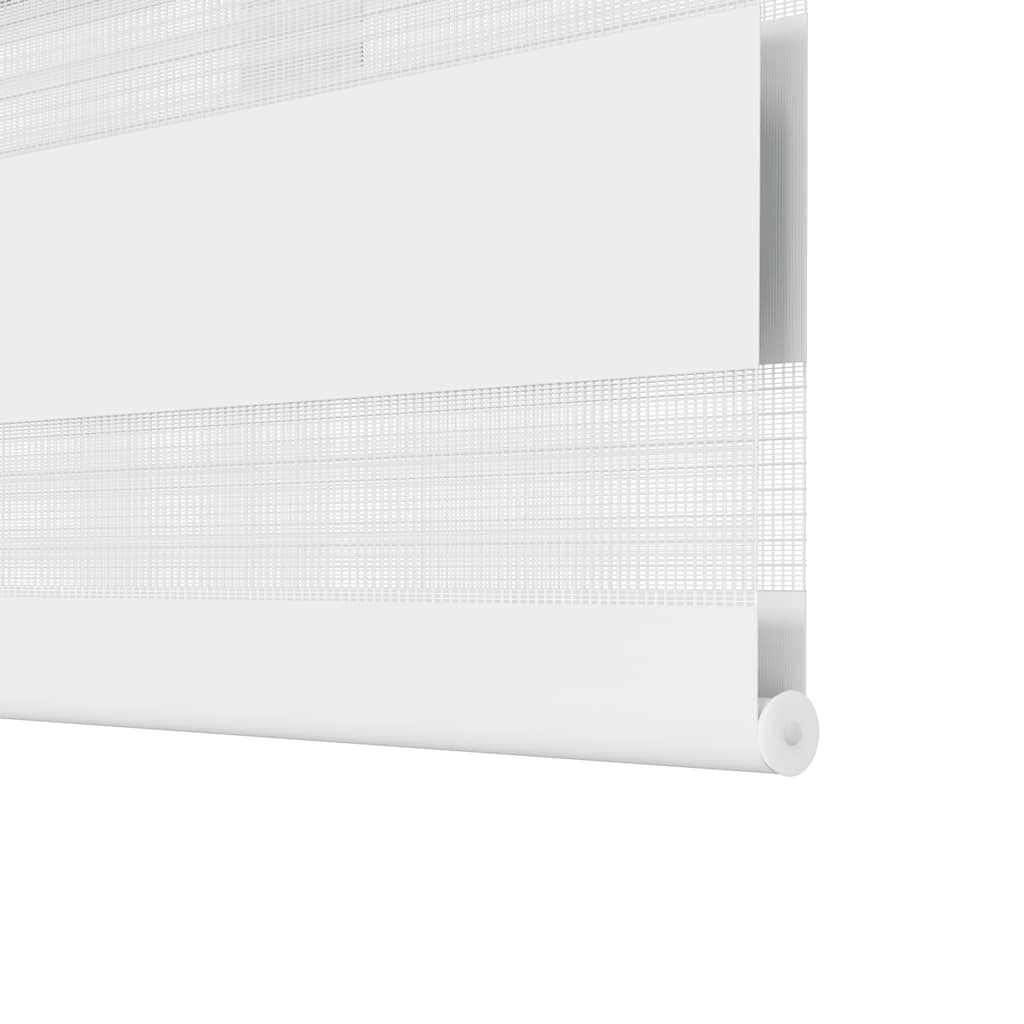 Zebra-Rollo 120,9 x 230 cm, Stoffbreite 116,7 cm, Weiß