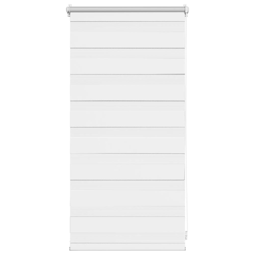 Store zébré 40,9 x 100 cm, largeur du tissu 36,7 cm, blanc