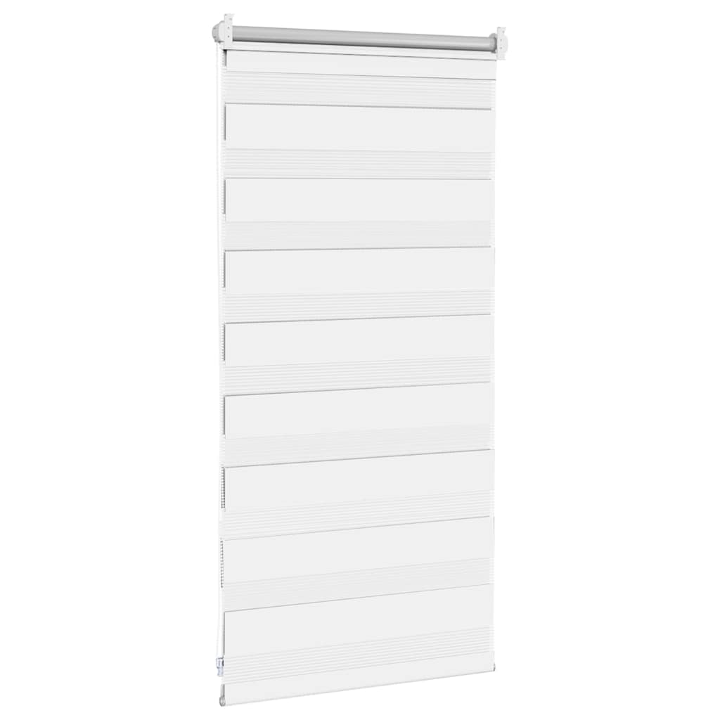 Store zébré 40,9 x 100 cm, largeur du tissu 36,7 cm, blanc