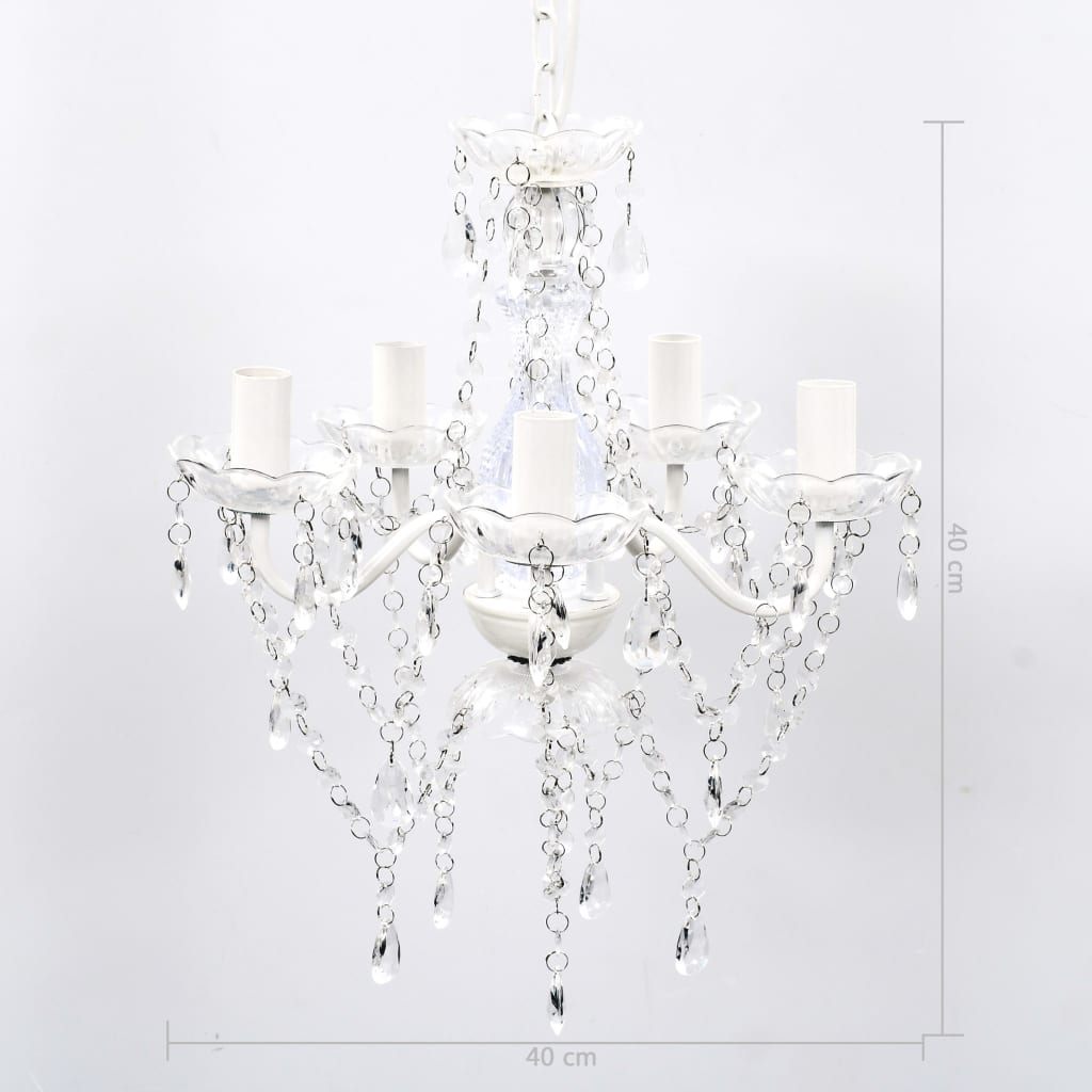 Lustre 5 lumières Transparent