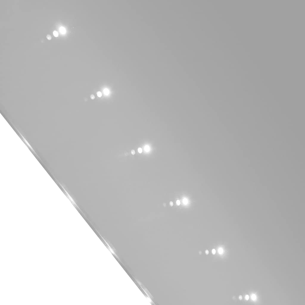 Miroir de salle de bain avec lumières LED 60 × 80 cm