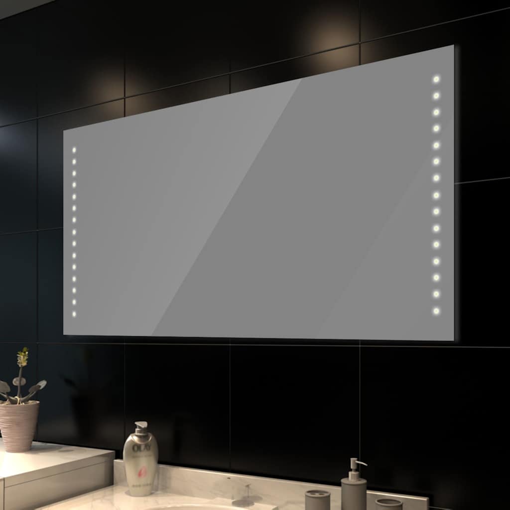 Miroir de salle de bain avec éclairage LED 100×60 cm