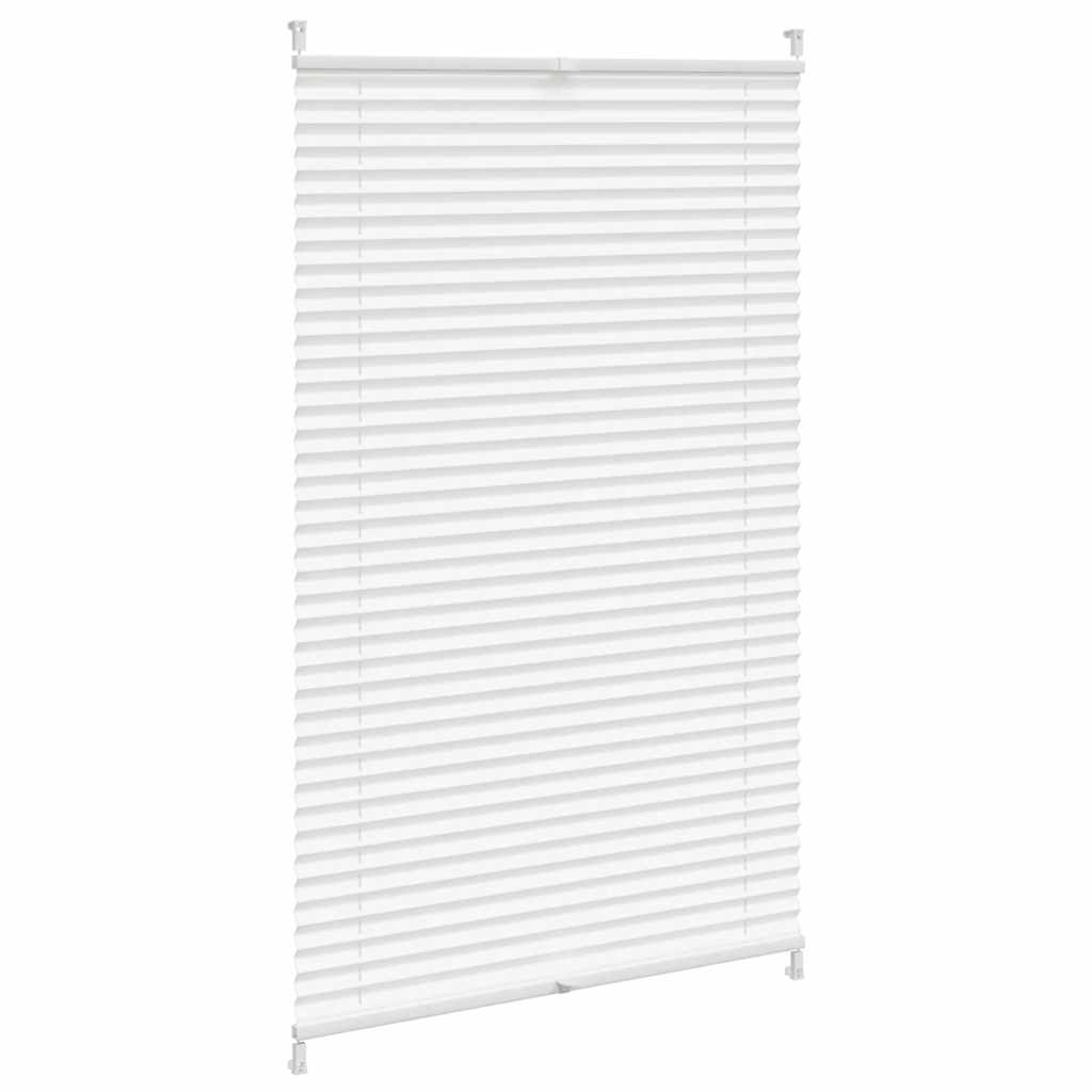 Store plissé occultant 80x100 cm blanc