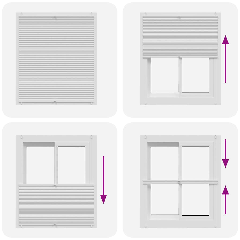 Store plissé 100x150cm Blanc