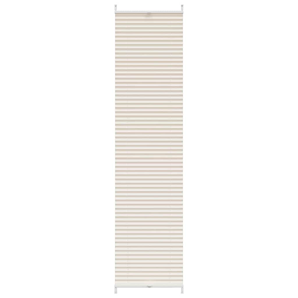 Pleated Blind Roller Blind Pleated Roller Blind 40x200cm Cream