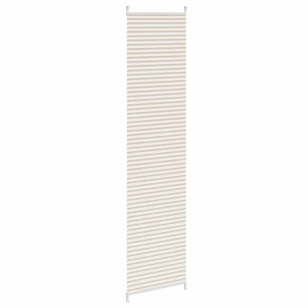 Pleated Blind Roller Blind Pleated Roller Blind 40x200cm Cream