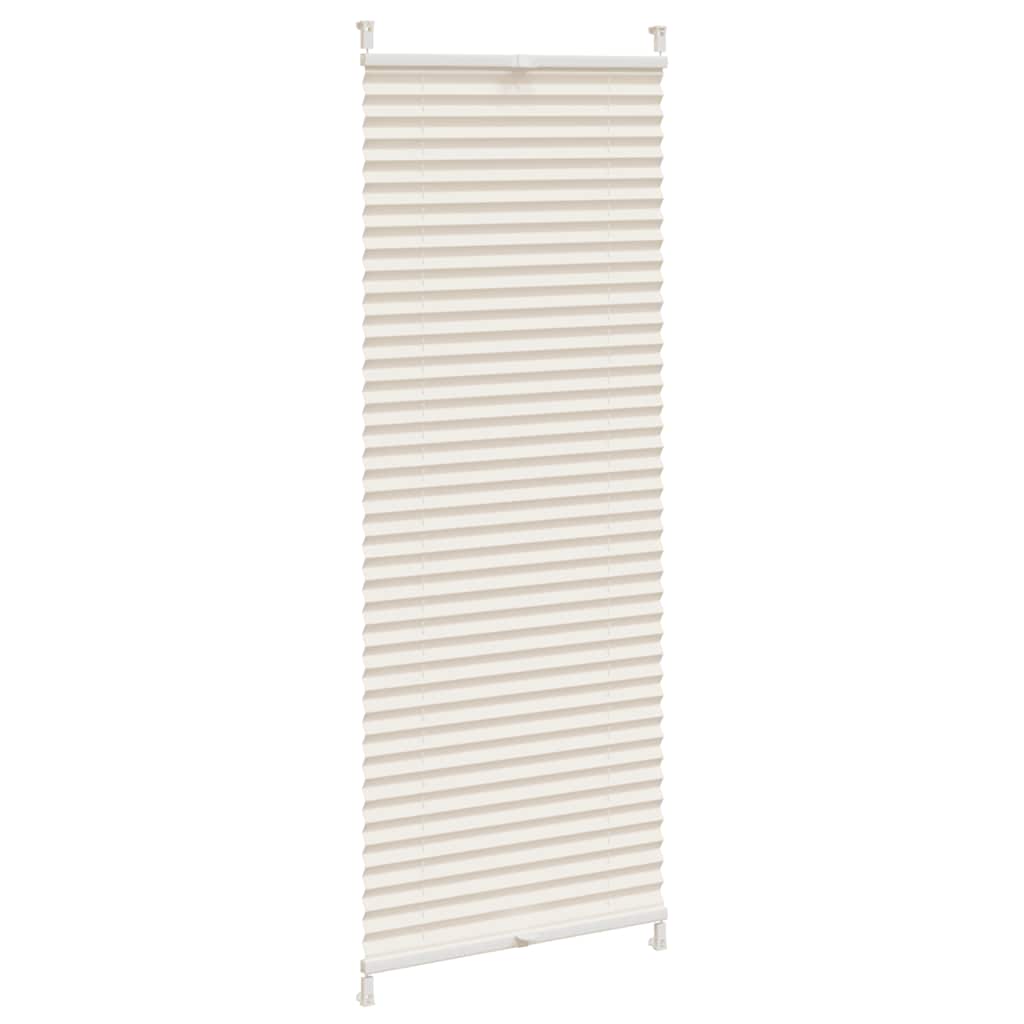 Pleated blind roller blind pleated blind 60x100cm Cream