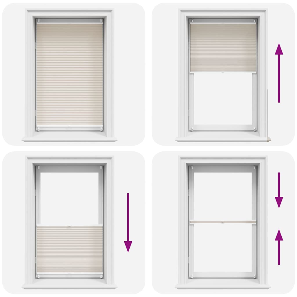 Plissee Rollo Jalousie Plisseerollo 90x150cm Creme