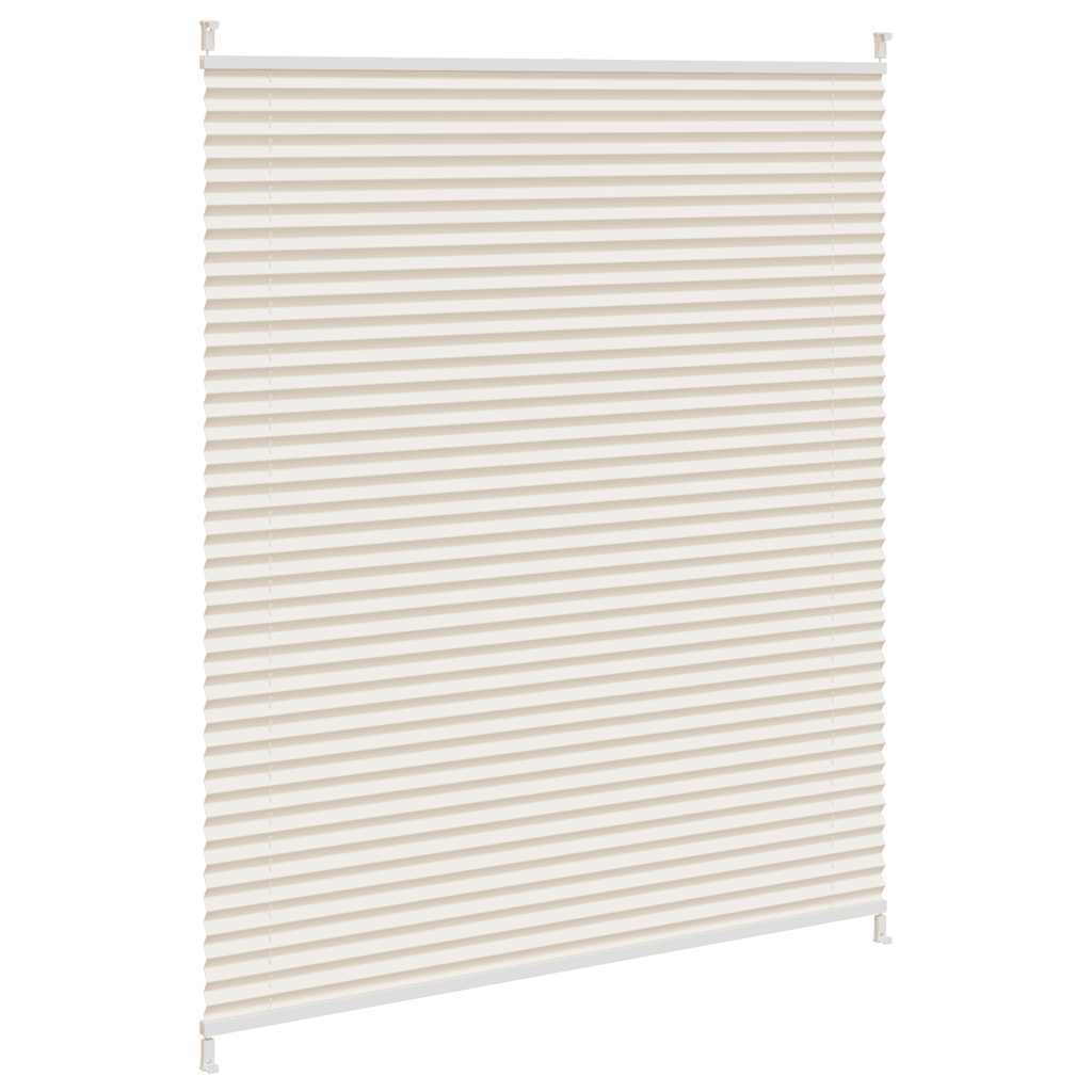 Store plissé 100x125cm Crème