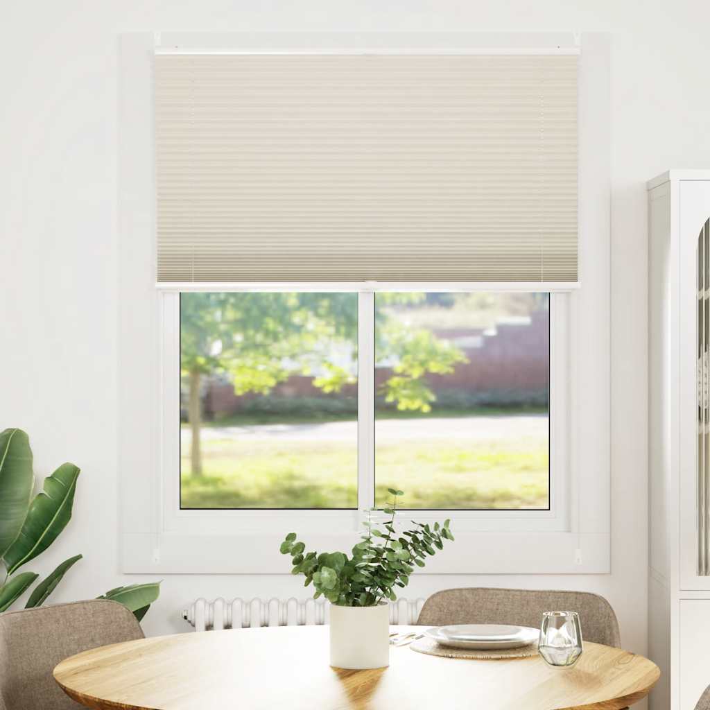 Store plissé 110x125cm Crème