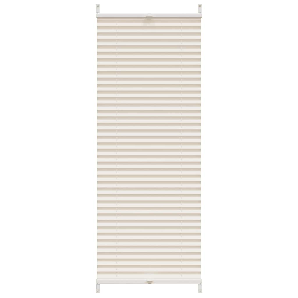 Pleated Blind Roller Blind Pleated Roller Blind 40x100cm Cream