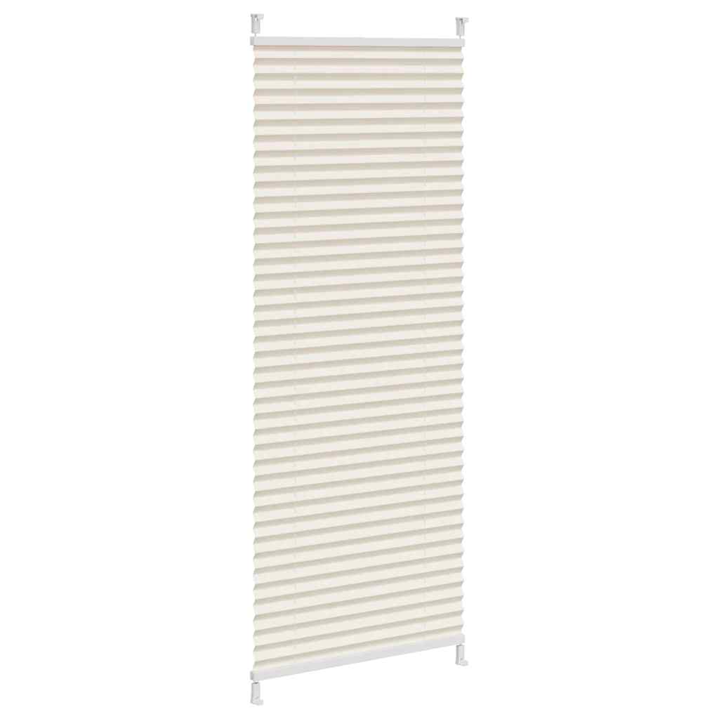 Pleated Blind Roller Blind Pleated Roller Blind 40x100cm Cream