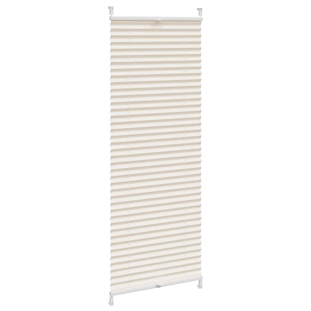 Pleated Blind Pleated Shade Roller Blind 40x150cm Cream
