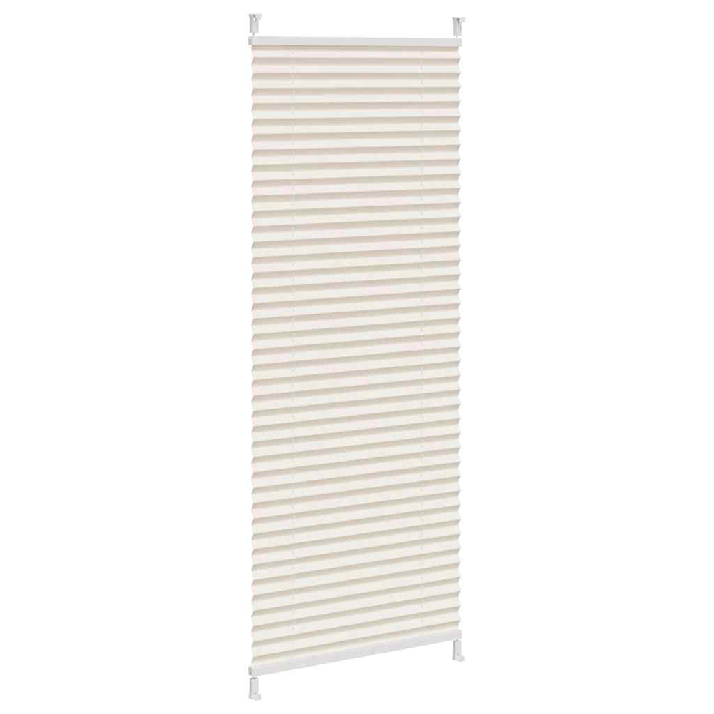 Pleated Blind Pleated Shade Roller Blind 40x150cm Cream