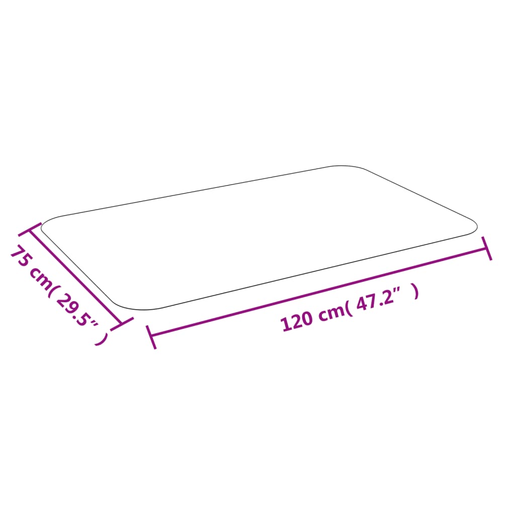 Tapis de protection de sol pour stratifié ou moquette 75x120 cm