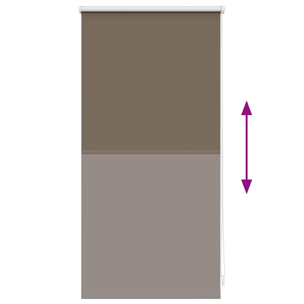 Blackout blind 44.4 x 100 cm, fabric width 40 cm, coffee brown