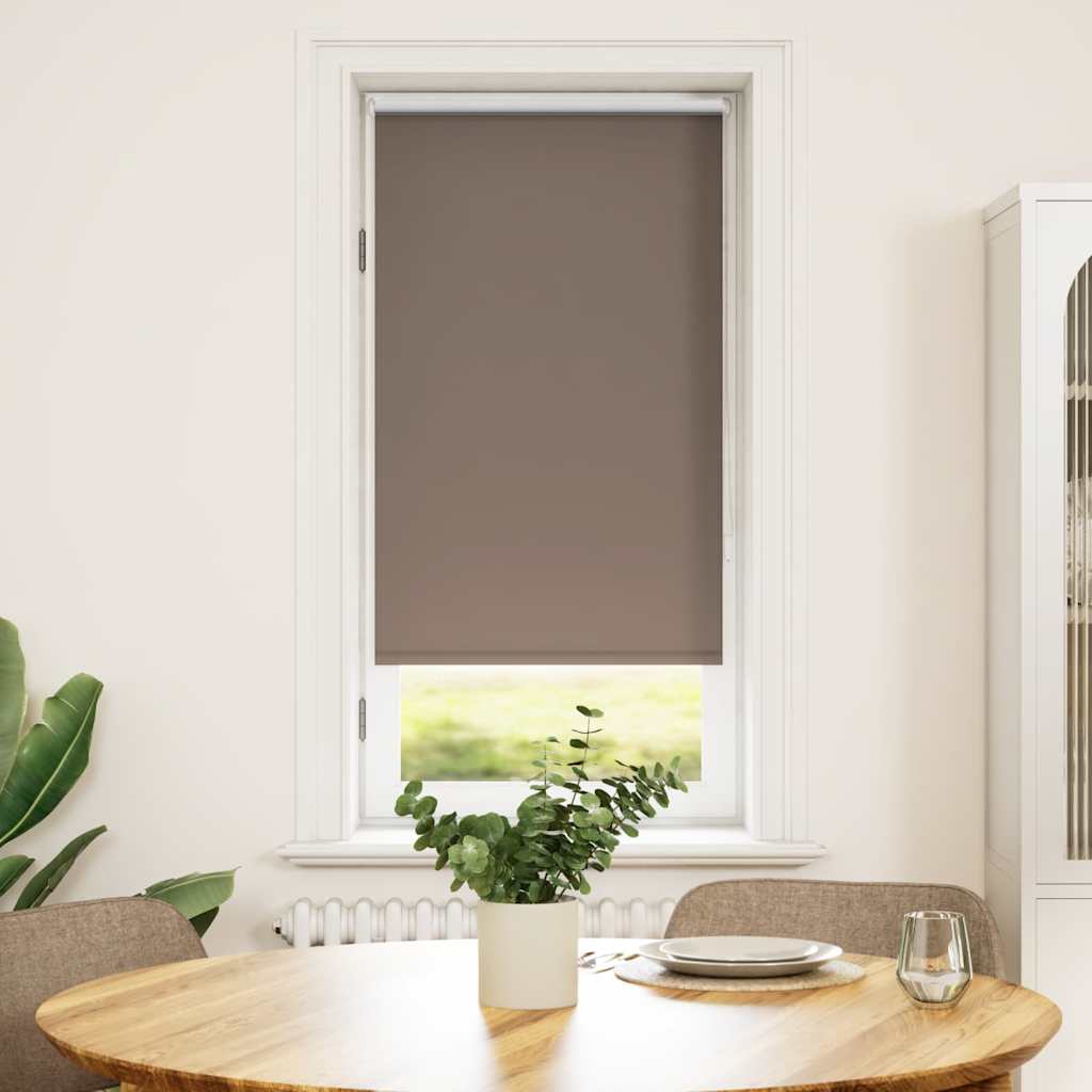 Blackout blind 44.4 x 100 cm, fabric width 40 cm, coffee brown