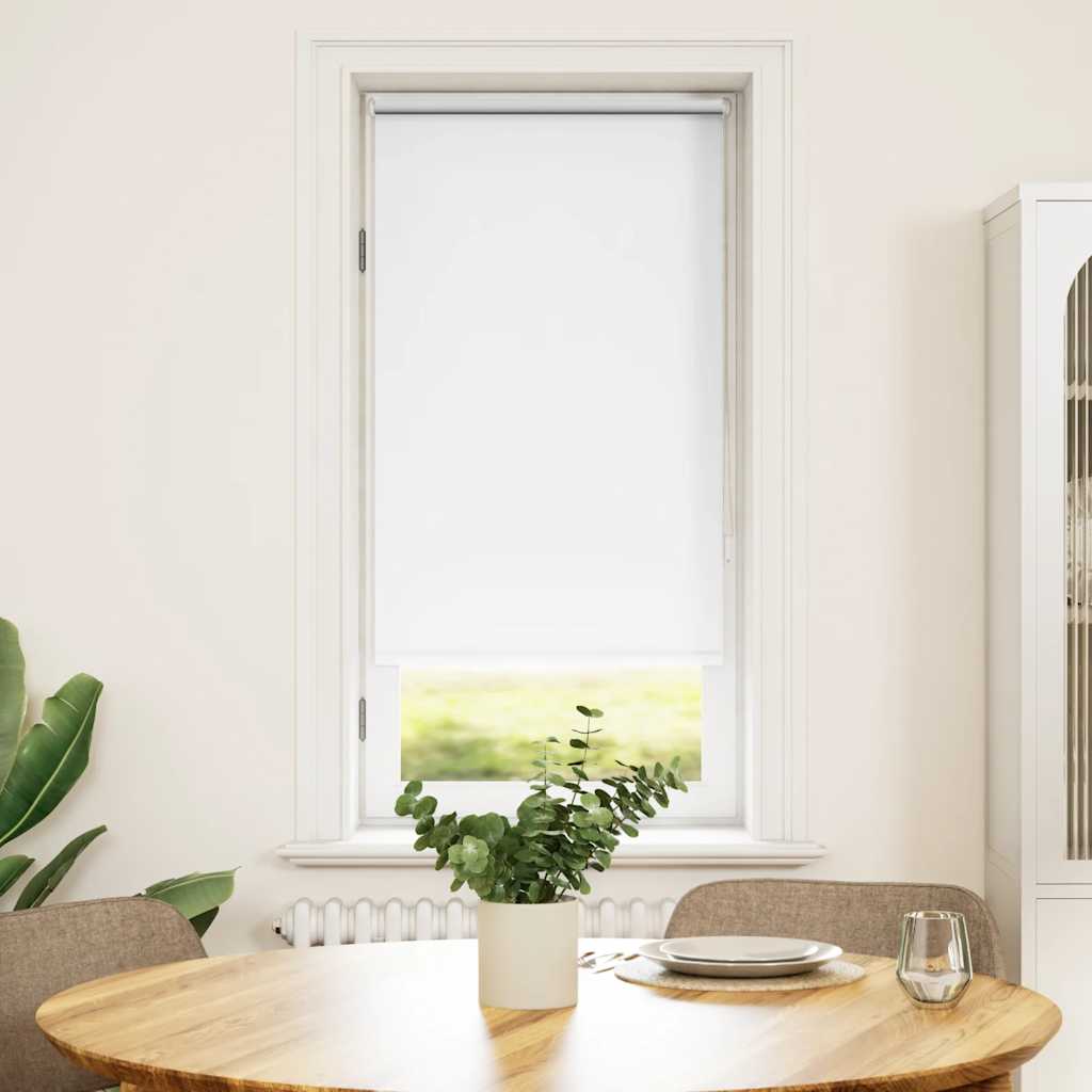 Blackout blind 64.4 x 120 cm, fabric width 60 cm, white