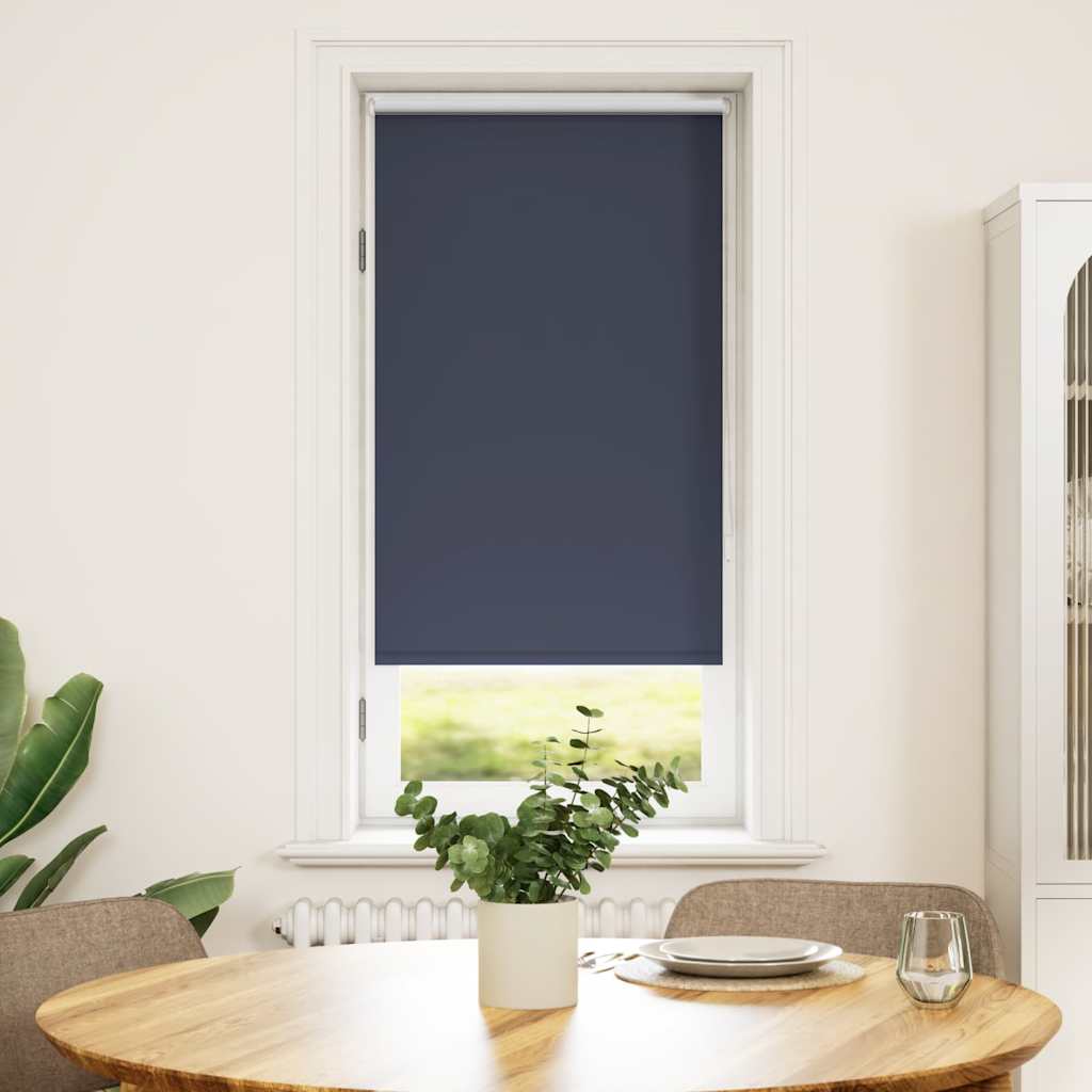Verdunkelungsrollo 64,4 x 120 cm, Stoffbreite 60 cm, Marineblau