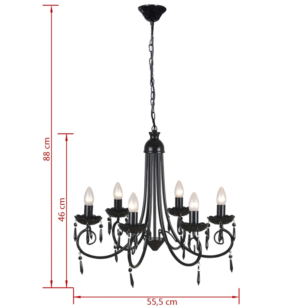 Suspension Luminaire Luminaire 6 douilles
