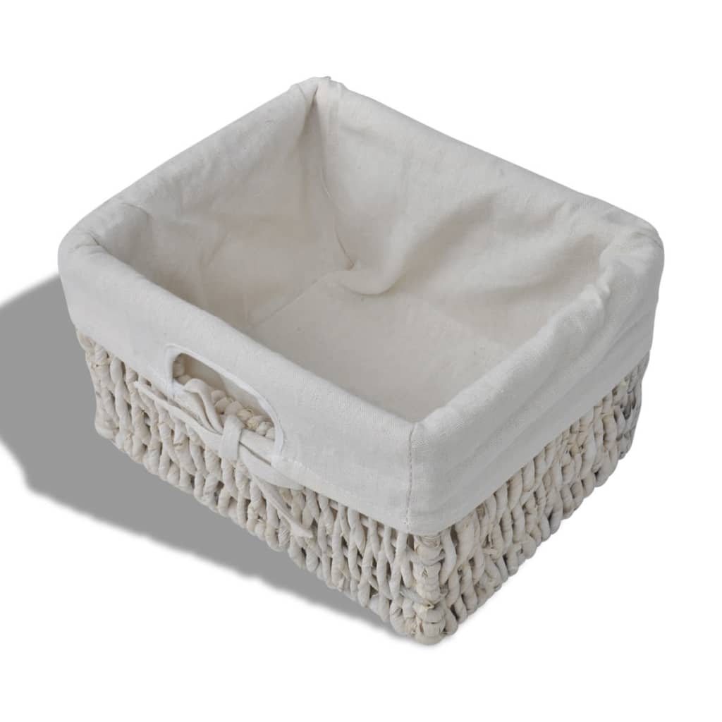 Étagère murale blanche 60x23,5x33 cm Bois de paulownia