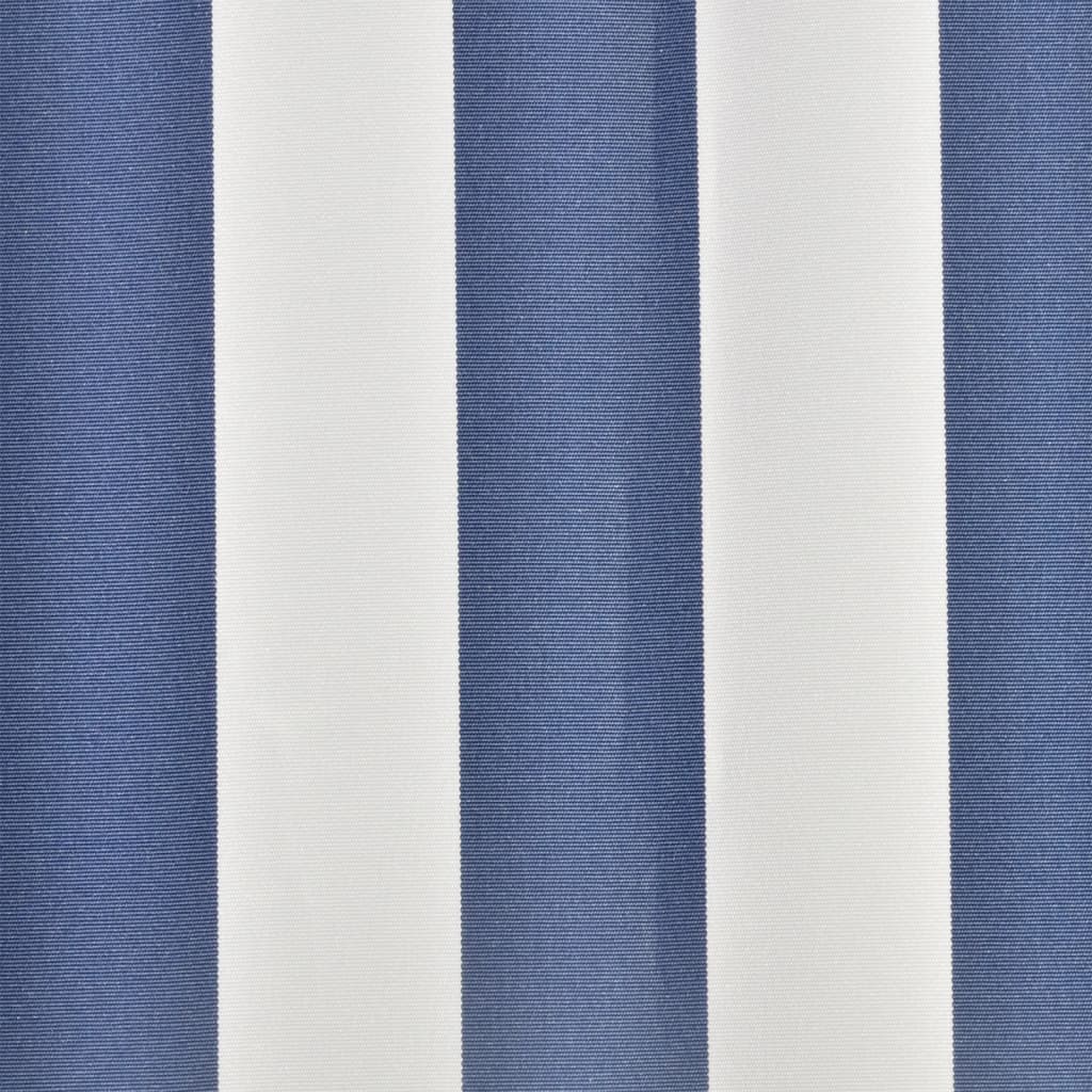 Markisenbespannung Canvas Blau & Weiß 3 x 2,5 m (ohne Rahmen)