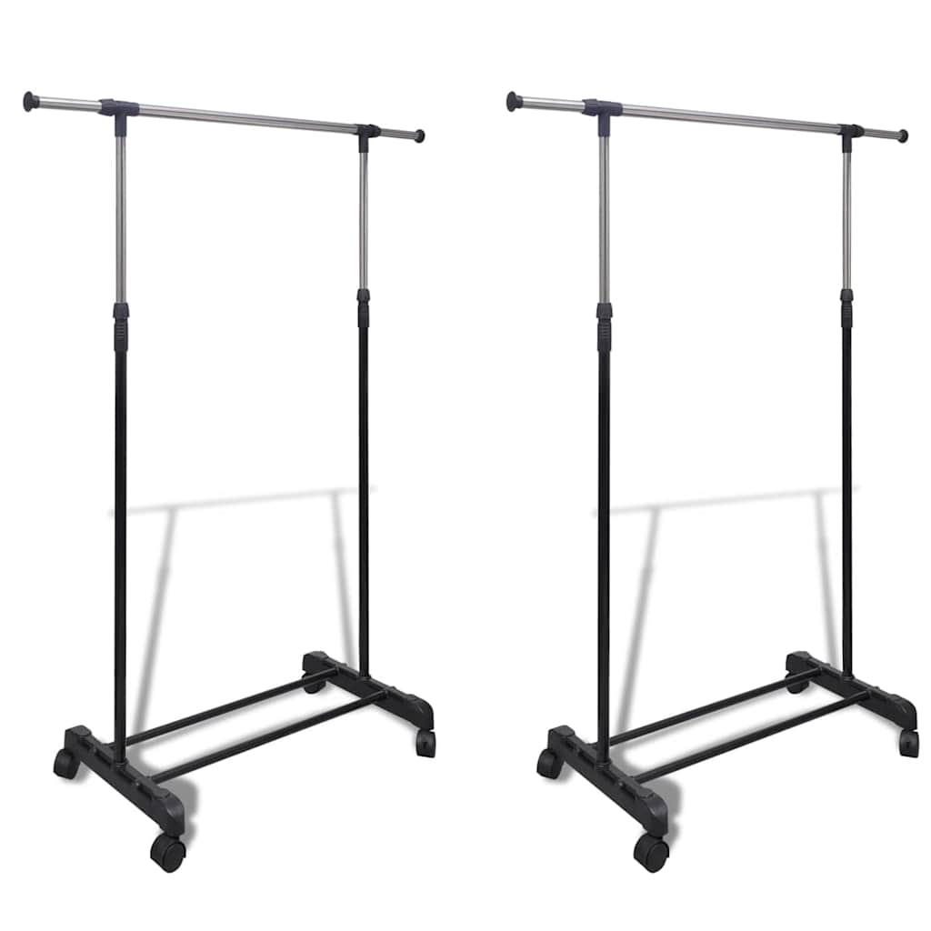 Adjustable Garment Racks 2 Pcs. 1 Clothes Rail
