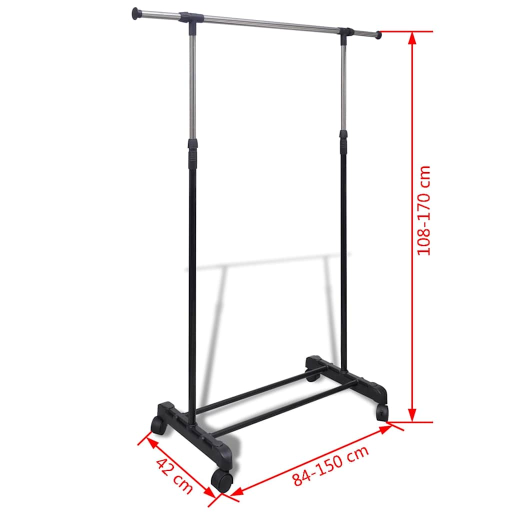 Adjustable Garment Racks 2 Pcs. 1 Clothes Rail