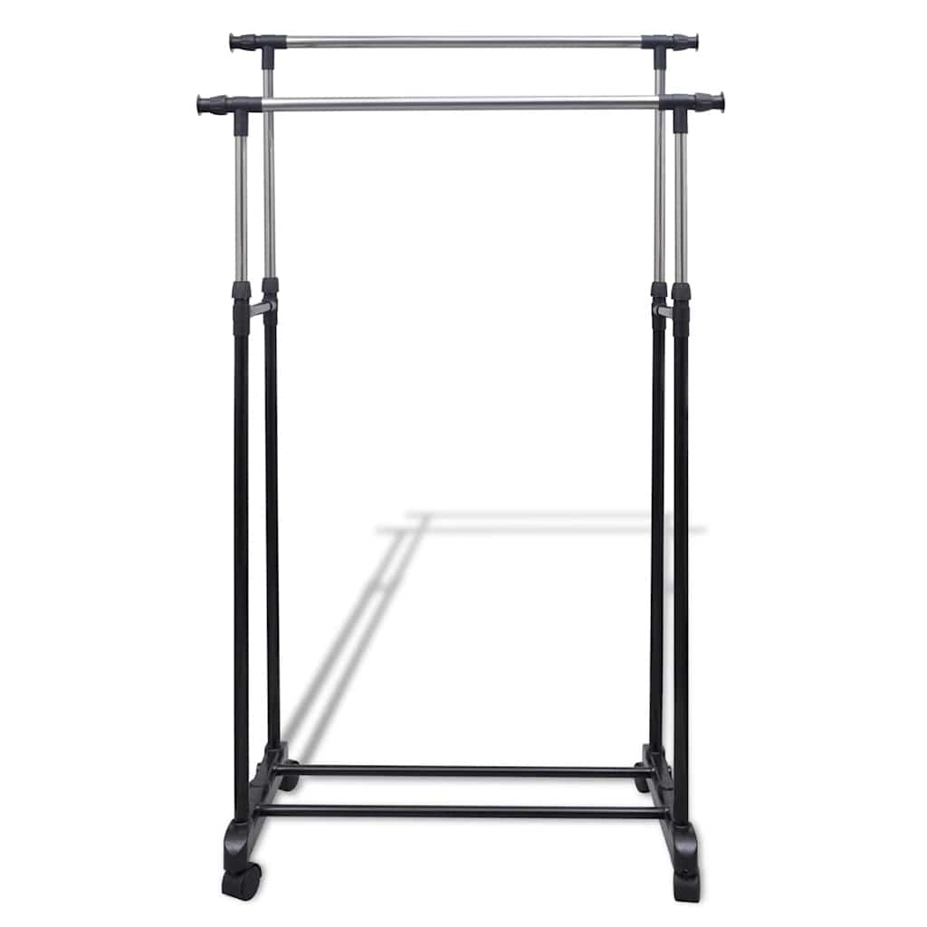 Adjustable Clothes Racks 2 pcs. 2 Hanging Rails