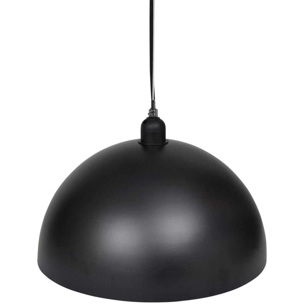 Ceiling light 2 pcs. Height adjustable Hemispherical Black