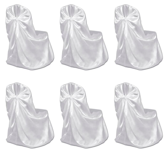 6 x Chair Cover for Wedding Banquet White