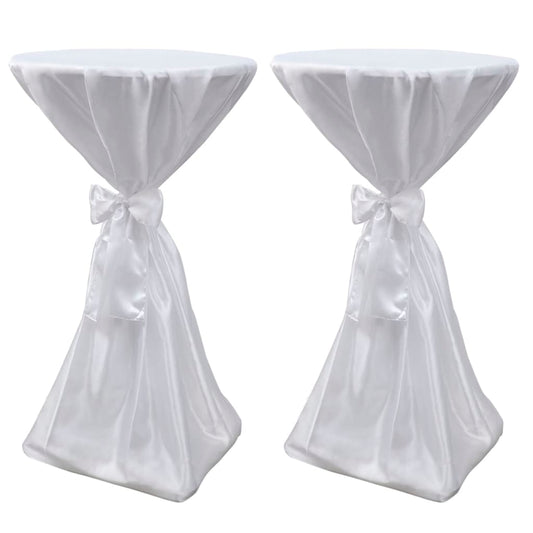 2 x Table Cover Bar Table Cover white 70 cm
