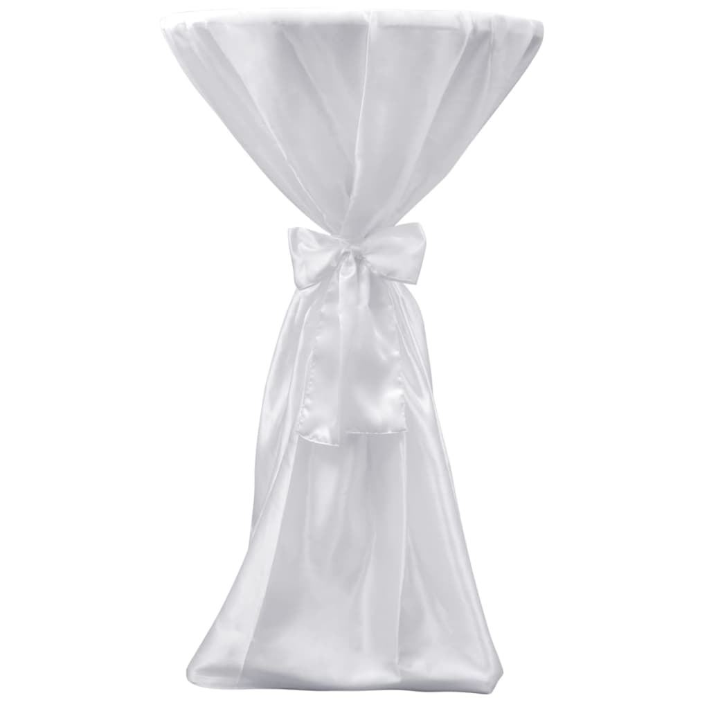 2 x Table Cover Bar Table Cover white 80 cm